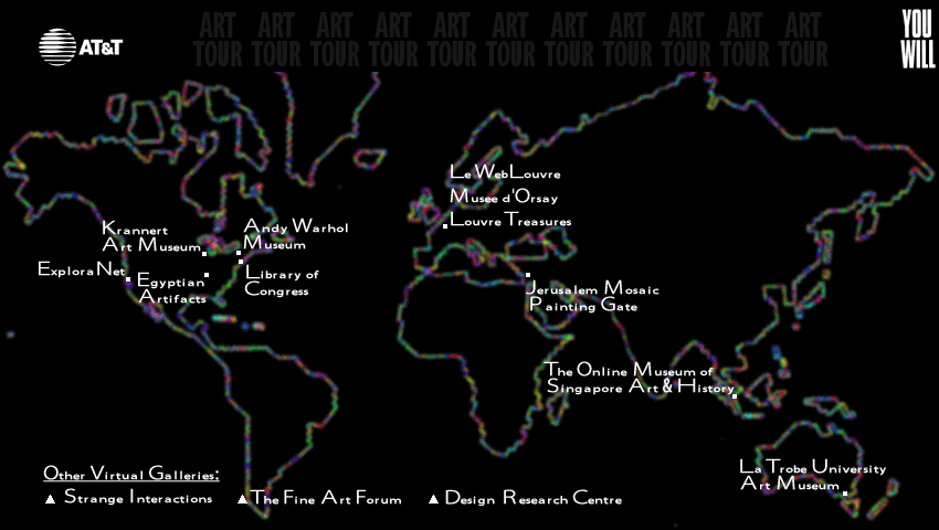 This is a big map of the world, with pointers to various WWW sites devoted to art